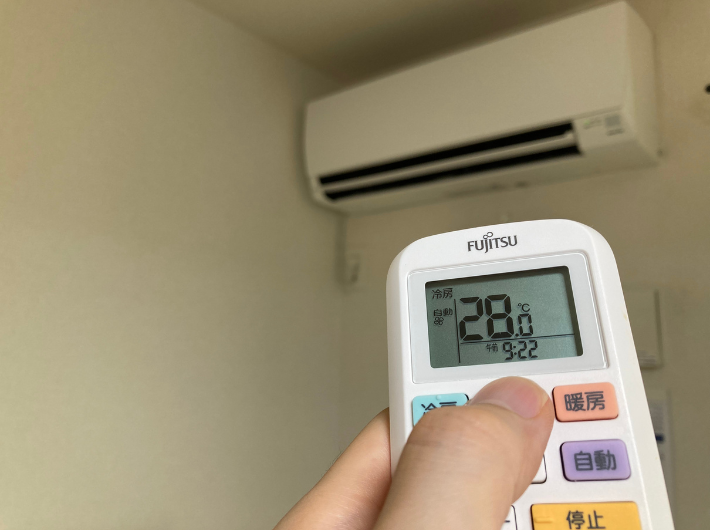 エアコンの温度設定
