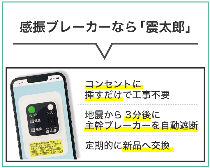 感震ブレーカーはなら「震太郎」