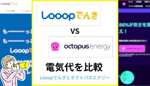Looopでんきとオクトパスエナジーはどっちが安い？使用量・生活スタイル別で徹底比較