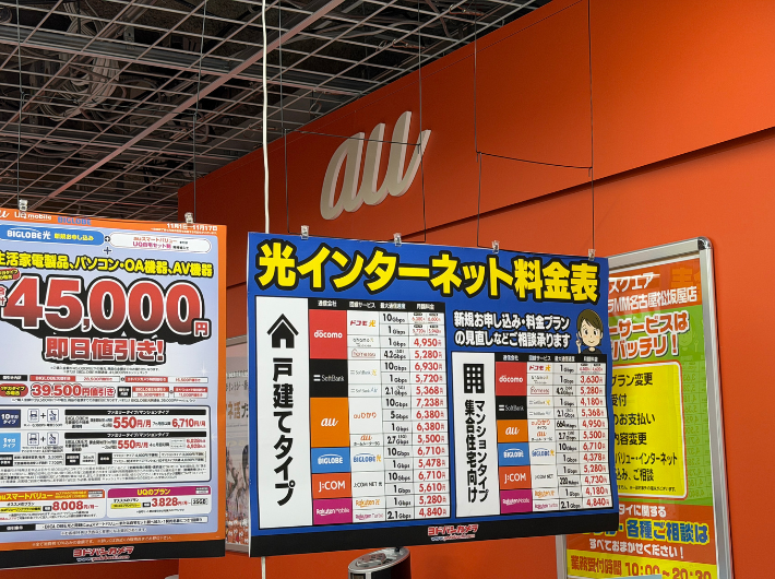 NURO光のヨドバシカメラキャンペーン11月