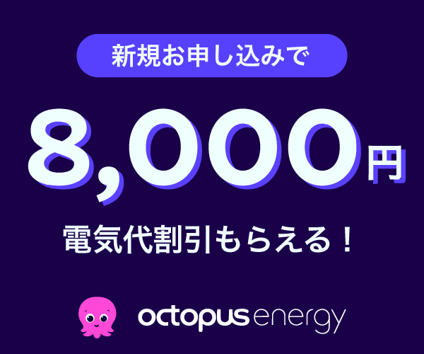 オクトパスエナジー特別サイト割引