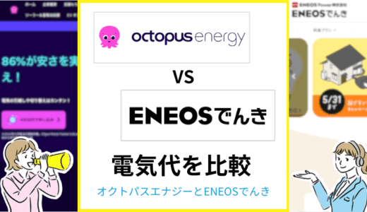 オクトパスエナジーとENEOS電気はどちらが安い？料金やセット割を比較