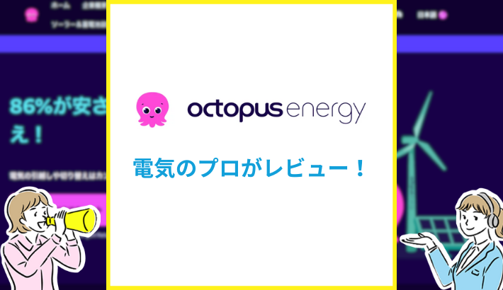オクトパスエナジーを電気のプロがレビュー
