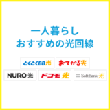 一人暮らしにおすすめの光回線【2025年版】