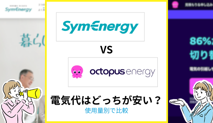 シン・エナジー オクトパスエナジー 電気代はどっちが安い？