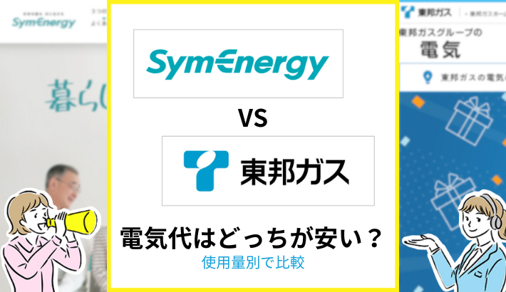 シン・エナジーと東邦ガス電気代はどっちが安い？使用料別で比較