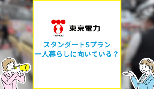 東京電力のスタンダードSは一人暮らしに最適？料金や特徴を徹底解説！