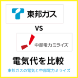 東邦ガスの電気と中部電力ミライズの電気代はどちらが安い?独自ポイントも比較