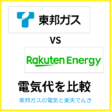 東邦ガスの電気と楽天でんきはどちらが安い?セット割やポイントも比較